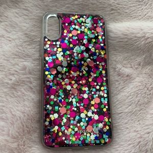 Kate spade glitter iPhone XS case